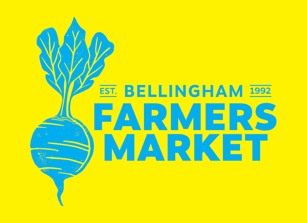 Bellingham Farmers Market, logo with a beet